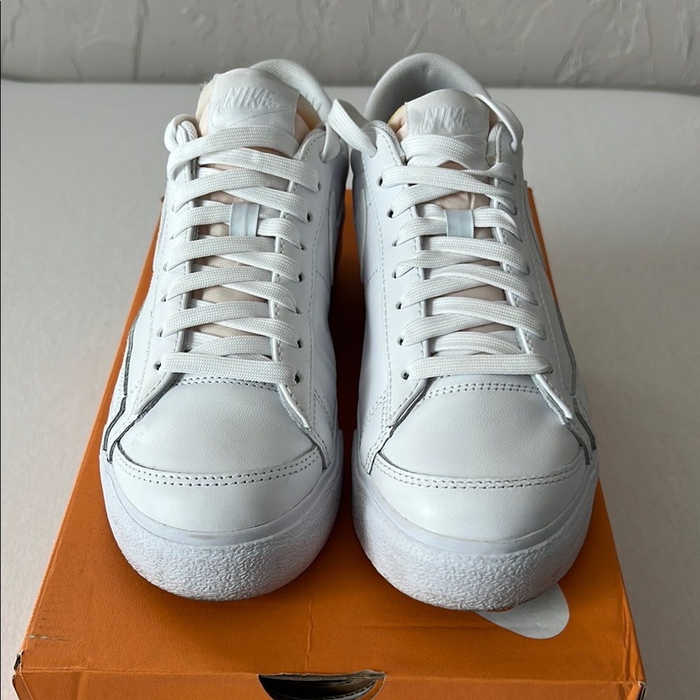 Nike White Classic Low-Top Sneakers